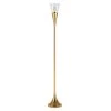 Moura 71.75 in. Brass Torchiere Floor Lamp with Clear Glass Shade by Meyer&Cross -Hot Sale HomeGlam Store brass meyer cross floor lamps fl0802 64 1000