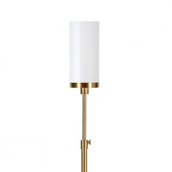Frieda 66 in. Brass Floor Lamp with White Milk Glass Shade by Meyer&Cross -Hot Sale HomeGlam Store brass meyer cross floor lamps fl1084 4f 1000