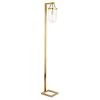 Shiloh 68 in. Brass Floor Lamp with Seeded Glass Shade by Meyer&Cross