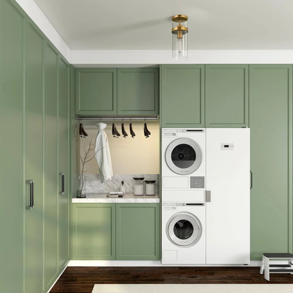 Langdon 5 in. 1-Light Brass Semi-Flush Mount by Meyer&Cross 5 Langdon 5 in. 1-Light Brass Semi-Flush Mount by Meyer&Cross - Image 3