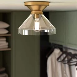Abbott 12 in. Brushed Brass Flush Mount by Meyer&Cross -Hot Sale HomeGlam Store brass meyer cross flush mount lights sf0880 31 1000