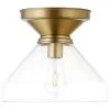 Abbott 12 in. Brushed Brass Flush Mount by Meyer&Cross