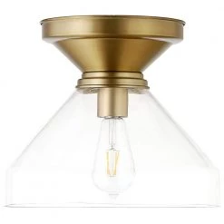 Abbott 12 in. Brushed Brass Flush Mount by Meyer&Cross
