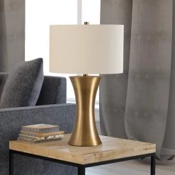 Quince 24-1/4 in. Antique Golden Brass Table Lamp by Meyer&Cross -Hot Sale HomeGlam Store brass meyer cross table lamps tl0006 4f 1000