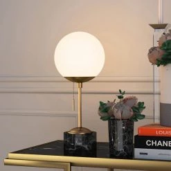 Reagan 17-3/4 in. Golden Brass and Marble Table Lamp by Meyer&Cross -Hot Sale HomeGlam Store brass meyer cross table lamps tl0073 1f 1000