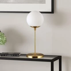 Elias 21 in. Brass Globe Table Lamp by Meyer&Cross -Hot Sale HomeGlam Store brass meyer cross table lamps tl0292 1f 1000