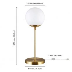 Elias 21 in. Brass Globe Table Lamp by Meyer&Cross -Hot Sale HomeGlam Store brass meyer cross table lamps tl0292 76 1000