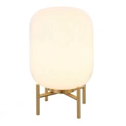 Edison 15-5/8 in. Brass Finish Table Lamp with White Milk Glass Shade by Meyer&Cross -Hot Sale HomeGlam Store brass meyer cross table lamps tl0473 4f 1000