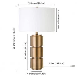 Campbell 27 in. Brass Table Lamp by Meyer&Cross -Hot Sale HomeGlam Store brass meyer cross table lamps tl0514 44 1000