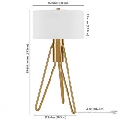 Floyd 25 in. Brass Table Lamp by Meyer&Cross -Hot Sale HomeGlam Store brass meyer cross table lamps tl0642 44 1000