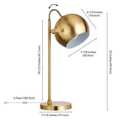 Sims 22 in. Brass Desk Lamp by Meyer&Cross -Hot Sale HomeGlam Store brass meyer cross table lamps tl0784 44 1000