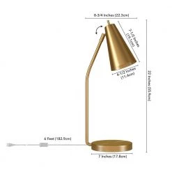 Farley 22 in. Brass Table Lamp by Meyer&Cross -Hot Sale HomeGlam Store brass meyer cross table lamps tl1018 76 1000
