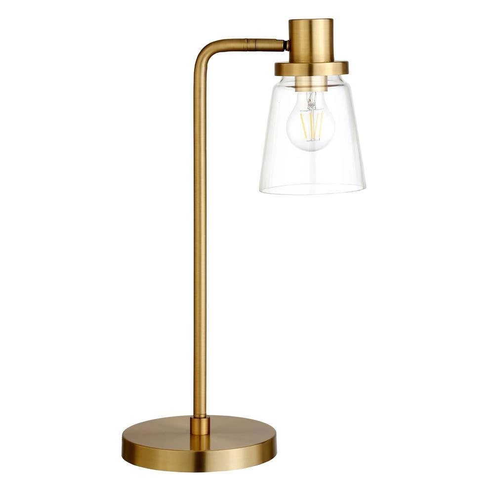 Granville 21 in. Brass Table Lamp with Glass Shade by Meyer&Cross 5 Granville 21 in. Brass Table Lamp with Glass Shade by Meyer&Cross - Image 3