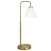 Henderson 27 in. Brass Arc Table Lamp with White Milk Glass Shade by Meyer&Cross -Hot Sale HomeGlam Store brass meyer cross table lamps tl1126 64 1000