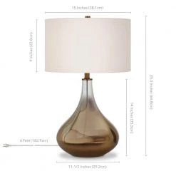 Ceres 24 in. Brass Ombre Glass Table Lamp by Meyer&Cross -Hot Sale HomeGlam Store brass ombre meyer cross table lamps tl0027 44 1000