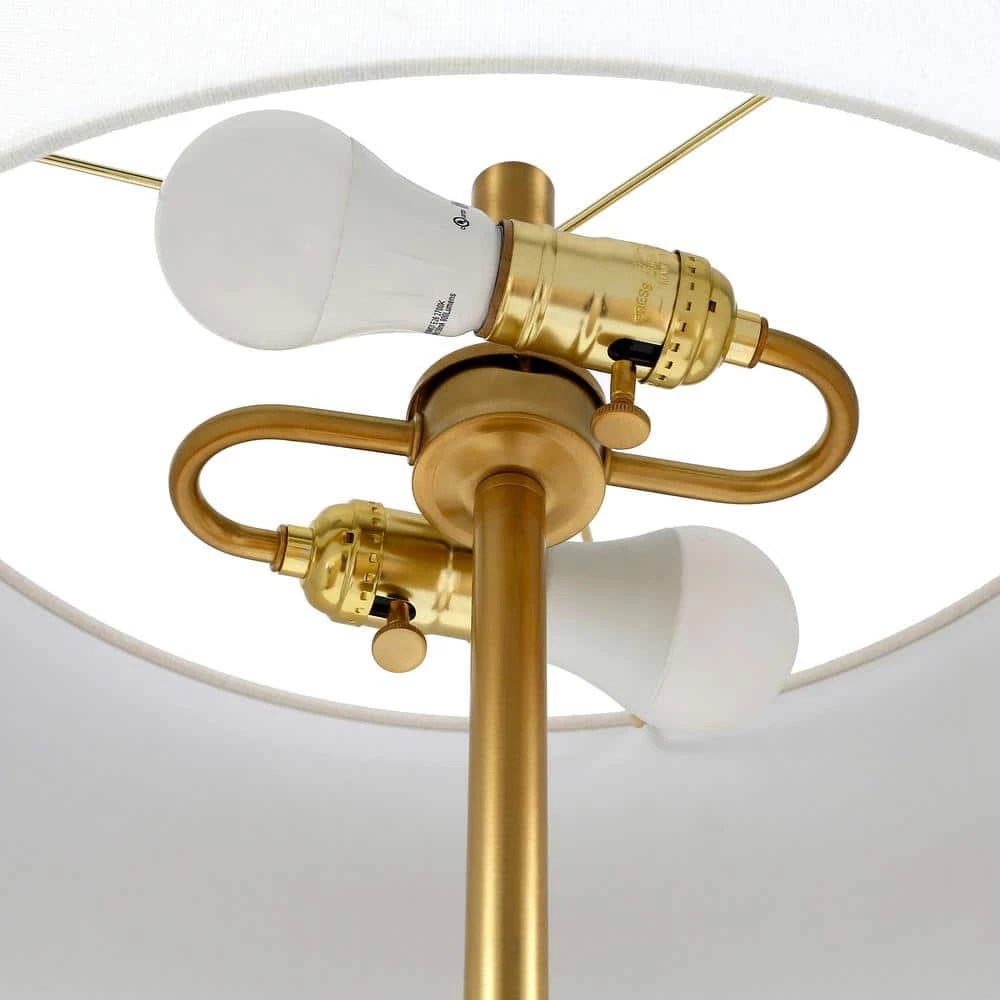 Simone 61.5 in. Matte Black and Brass Floor Lamp by Meyer&Cross 6 Simone 61.5 in. Matte Black and Brass Floor Lamp by Meyer&Cross - Image 5