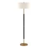 Simone 61.5 in. Matte Black and Brass Floor Lamp by Meyer&Cross -Hot Sale HomeGlam Store brass with matte black meyer cross floor lamps fl0159 64 1000