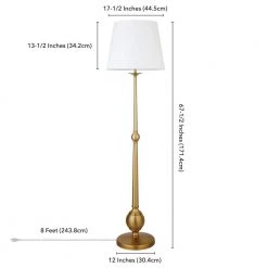 Wilmer 67.5 in. Brushed Brass Floor Lamp by Meyer&Cross 12 Wilmer 67.5 in. Brushed Brass Floor Lamp by Meyer&Cross -Hot Sale HomeGlam Store brushed brass meyer cross floor lamps fl0870 44 1000