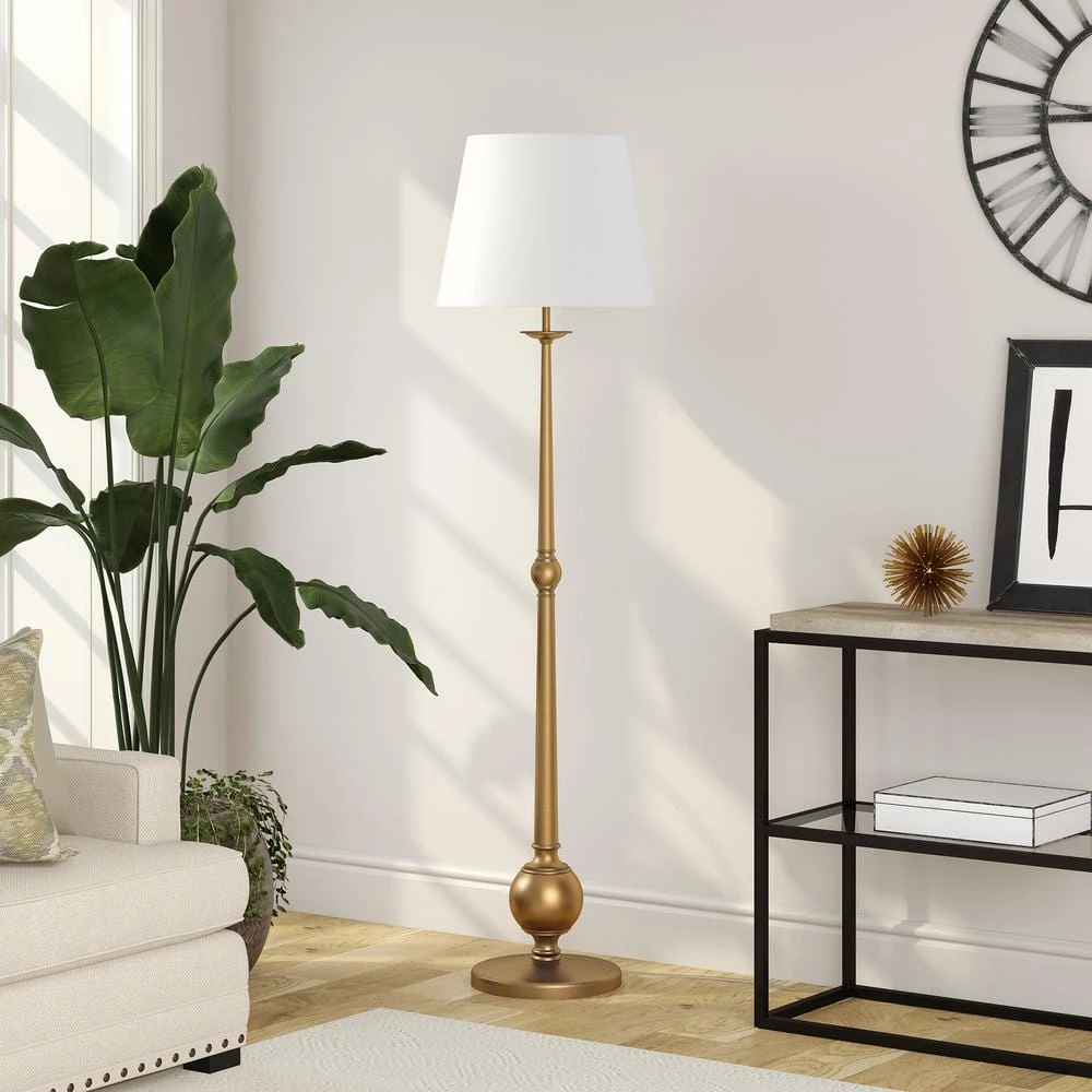 Wilmer 67.5 in. Brushed Brass Floor Lamp by Meyer&Cross 5 Wilmer 67.5 in. Brushed Brass Floor Lamp by Meyer&Cross - Image 3