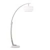 Arc 81 in. Brushed Nickel Arc Metal Floor Lamp by HomeGlam