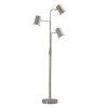 Studio 73 in. Brushed Nickel Finish 3-Lights Metal Floor Lamp by HomeGlam -Hot Sale HomeGlam Store brushed nickel homeglam floor lamps hg9137bn 64 1000