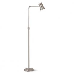Studio 70 in. adjustable Brushed Nickel Finish 1-Light Metal Floor Lamp by HomeGlam