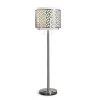 Melrose 61.5 in. Brushed Nickel Finish Metal Shade Floor Lamp by HomeGlam 1 Melrose 61.5 in. Brushed Nickel Finish Metal Shade Floor Lamp by HomeGlam -Hot Sale HomeGlam Store brushed nickel homeglam floor lamps hl6025f bn 64 1000