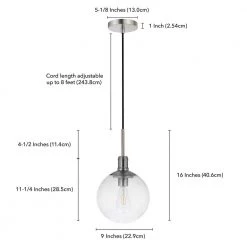 Walker 1-Light Brushed Nickel Pendant with Seeded Glass Shade by Meyer&Cross -Hot Sale HomeGlam Store brushed nickel meyer cross chandeliers pd0617 fa 1000