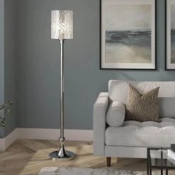 Numit 68.75 in. Brushed Nickel Floor Lamp with Mercury Glass Shade by Meyer&Cross 11 Numit 68.75 in. Brushed Nickel Floor Lamp with Mercury Glass Shade by Meyer&Cross -Hot Sale HomeGlam Store brushed nickel meyer cross floor lamps fl0916 1f 1000