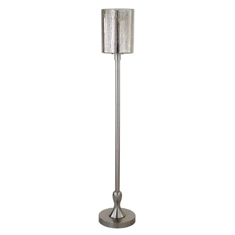 Numit 68.75 in. Brushed Nickel Floor Lamp with Mercury Glass Shade by Meyer&Cross 3 Numit 68.75 in. Brushed Nickel Floor Lamp with Mercury Glass Shade by Meyer&Cross