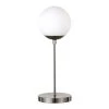 Theia 21 in. Brushed Nickel Table Lamp with White Frosted Globe Shade by Meyer&Cross -Hot Sale HomeGlam Store brushed nickel meyer cross table lamps tl0511 64 1000