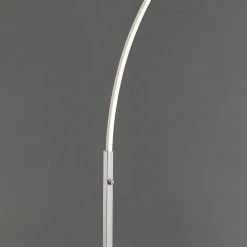 Horizon 68 in. 18-Watt Dimmable LED Arch Floor Lamp, - Brushed Nickel by HomeGlam -Hot Sale HomeGlam Store brushed nickle homeglam floor lamps hg8233 bn 1f 1000