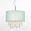 Florence 16.5 in. 3-Light Chrome Crystals Pendant Lamp with Light Turquoise Blue Shade by HomeGlam 1 Florence 16.5 in. 3-Light Chrome Crystals Pendant Lamp with Light Turquoise Blue Shade by HomeGlam -Hot Sale HomeGlam Store chrome homeglam chandeliers hl7020pl tq 64 1000