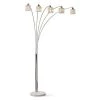 Flair 85 in. H Chrome Finish LED Dimmable 5-Light Crystals Arch Floor Lamp with LED Bulbs by HomeGlam 2 Flair 85 in. H Chrome Finish LED Dimmable 5-Light Crystals Arch Floor Lamp with LED Bulbs by HomeGlam -Hot Sale HomeGlam Store chrome homeglam floor lamps hg8095ch 64 1000