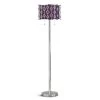 GLIMMER 61.5 in. Chrome Finish 2-Light Metal Shade with Crystals Floor Lamp with Purple Inner Shade by HomeGlam 2 GLIMMER 61.5 in. Chrome Finish 2-Light Metal Shade with Crystals Floor Lamp with Purple Inner Shade by HomeGlam -Hot Sale HomeGlam Store chrome homeglam floor lamps hg9618f pr 64 1000