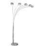 Orbs 84 in. Chrome Finish 5-Light Dimmable Arch Floor Lamp by HomeGlam -Hot Sale HomeGlam Store chrome homeglam floor lamps hl6003 ch 64 1000