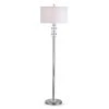 VERONA 61 in. Chrome Finish Crystals Floor Lamp by HomeGlam -Hot Sale HomeGlam Store chrome homeglam floor lamps hl7054f 64 1000