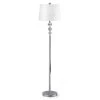 TARANTO 61 in. Chrome Finish Floor Lamp with Stack Crystal Balls by HomeGlam -Hot Sale HomeGlam Store chrome homeglam floor lamps hl7060f 64 1000