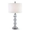 Verona 25 in. H Chrome Finish Crystal Table Lamp by HomeGlam -Hot Sale HomeGlam Store chrome homeglam table lamps hl7054t 64 1000