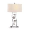 Wave 27 in. H Chrome Finish Crystal Balls Metal Table Lamp by HomeGlam