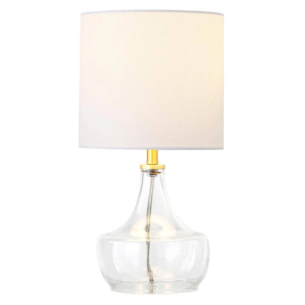 Zola 15.25 in. Clear Glass Teardrop Mini Table Lamp with Brass Accents by Meyer&Cross 6 Zola 15.25 in. Clear Glass Teardrop Mini Table Lamp with Brass Accents by Meyer&Cross - Image 4