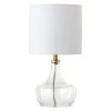 Zola 15.25 in. Clear Glass Teardrop Mini Table Lamp with Brass Accents by Meyer&Cross -Hot Sale HomeGlam Store clear glass meyer cross table lamps ml0923 64 1000