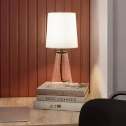 Quimby 15.75 in. Clear Mini Accent Table Lamp by Meyer&Cross -Hot Sale HomeGlam Store clear meyer cross table lamps ml0921 44 1000