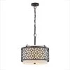 Melrose 2-Light Dark Bronze Drum Metal Shade Pendant Light by HomeGlam 1 Melrose 2-Light Dark Bronze Drum Metal Shade Pendant Light by HomeGlam -Hot Sale HomeGlam Store dark bronze homeglam chandeliers hl6025pl db 64 1000