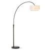 Elan 81 in. Dark Bronze Finish Arch Floor Lamp with White Shade by HomeGlam 2 Elan 81 in. Dark Bronze Finish Arch Floor Lamp with White Shade by HomeGlam -Hot Sale HomeGlam Store dark bronze homeglam floor lamps hg7048db wh 64 1000