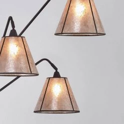 Midtown 84 in. 3-Light Dark Bronze Arch Floor Lamp with Mica Shades by HomeGlam -Hot Sale HomeGlam Store dark bronze homeglam floor lamps hg8532db mc 4f 1000