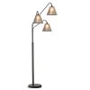 Midtown 84 in. 3-Light Dark Bronze Arch Floor Lamp with Mica Shades by HomeGlam 1 Midtown 84 in. 3-Light Dark Bronze Arch Floor Lamp with Mica Shades by HomeGlam -Hot Sale HomeGlam Store dark bronze homeglam floor lamps hg8532db mc 64 1000