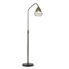 Midtown-S 66 in. Dark Bronze Finish Dimmable Floor Lamp with Metal Wire Shade, Vintage LED Bulb Included by HomeGlam