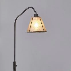 Midtown-S 66 in. Dark Bronze Finish Dimmable Floor Lamp with Mica Shade, Vintage LED Bulb Included by HomeGlam -Hot Sale HomeGlam Store dark bronze homeglam floor lamps hg8537f mc 4f 1000