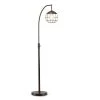 Metro-S 66 in. Dark Bronze Finish LED Dimmable Floor Lamp with Metal Wire Shade, Vintage LED Bulb Included by HomeGlam -Hot Sale HomeGlam Store dark bronze homeglam floor lamps hg8538f db 64 1000